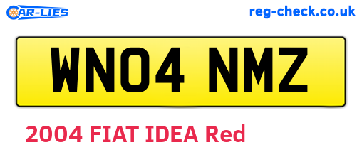WN04NMZ are the vehicle registration plates.