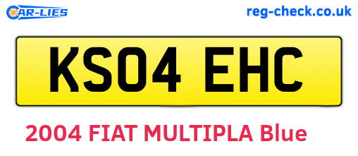 KS04EHC are the vehicle registration plates.