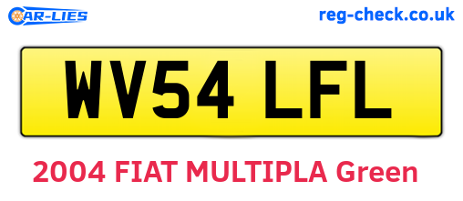 WV54LFL are the vehicle registration plates.