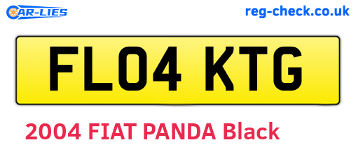 FL04KTG are the vehicle registration plates.