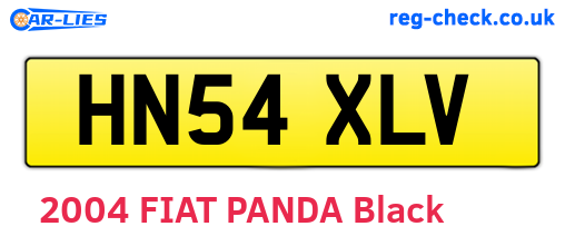 HN54XLV are the vehicle registration plates.