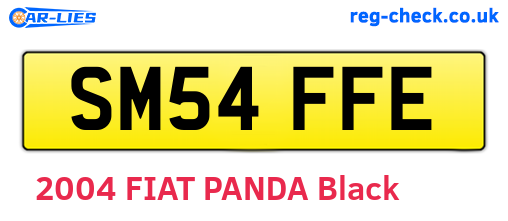 SM54FFE are the vehicle registration plates.