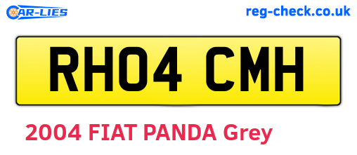 RH04CMH are the vehicle registration plates.
