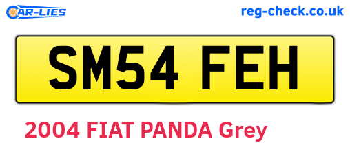 SM54FEH are the vehicle registration plates.