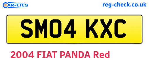 SM04KXC are the vehicle registration plates.