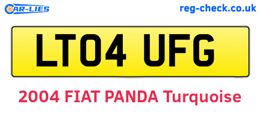 LT04UFG are the vehicle registration plates.