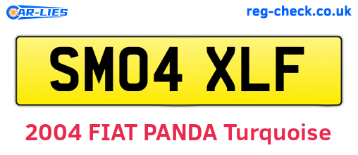 SM04XLF are the vehicle registration plates.