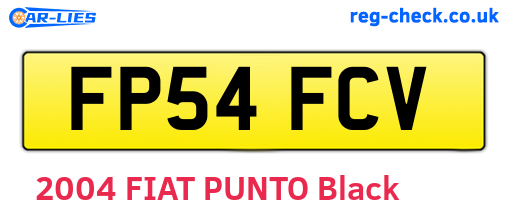 FP54FCV are the vehicle registration plates.