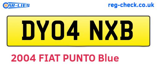 DY04NXB are the vehicle registration plates.