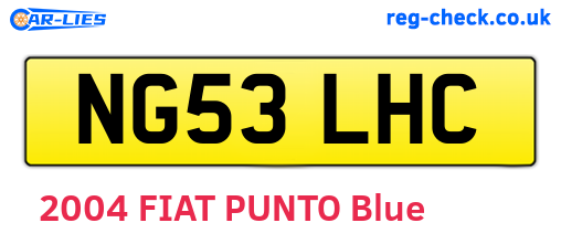 NG53LHC are the vehicle registration plates.