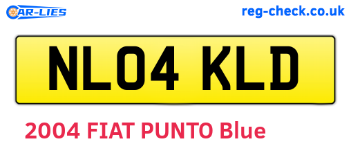 NL04KLD are the vehicle registration plates.