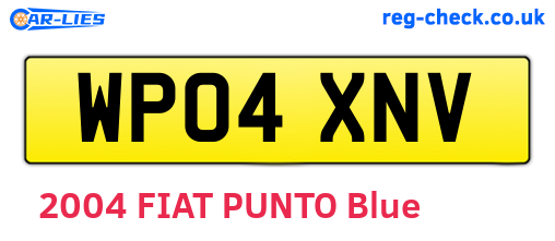 WP04XNV are the vehicle registration plates.