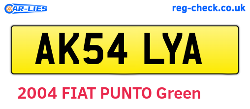 AK54LYA are the vehicle registration plates.