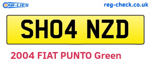 SH04NZD are the vehicle registration plates.