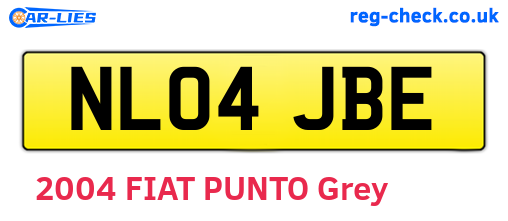 NL04JBE are the vehicle registration plates.