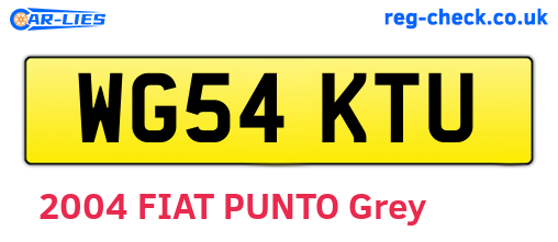 WG54KTU are the vehicle registration plates.