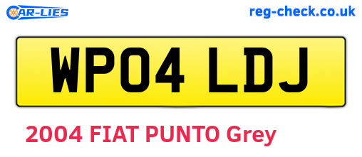 WP04LDJ are the vehicle registration plates.