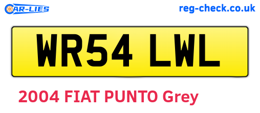 WR54LWL are the vehicle registration plates.