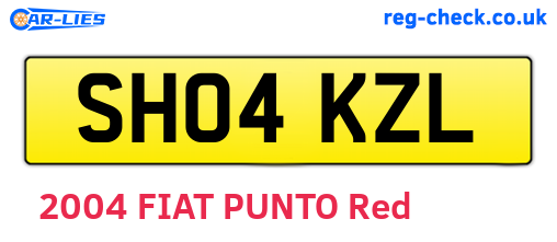 SH04KZL are the vehicle registration plates.