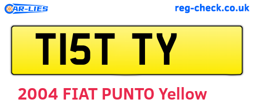 T15TTY are the vehicle registration plates.