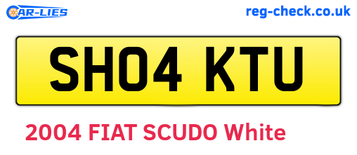 SH04KTU are the vehicle registration plates.