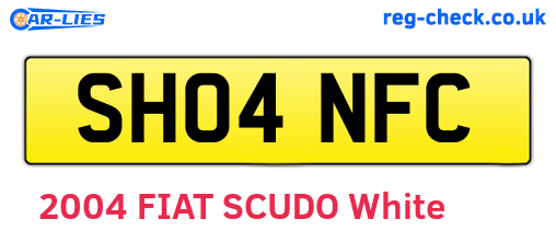 SH04NFC are the vehicle registration plates.