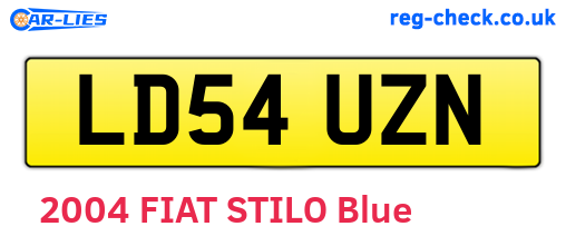 LD54UZN are the vehicle registration plates.