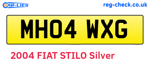 MH04WXG are the vehicle registration plates.