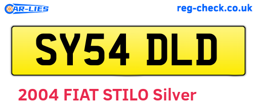 SY54DLD are the vehicle registration plates.