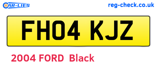 FH04KJZ are the vehicle registration plates.
