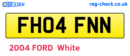 FH04FNN are the vehicle registration plates.