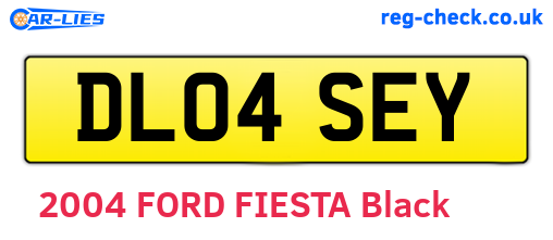 DL04SEY are the vehicle registration plates.