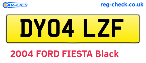 DY04LZF are the vehicle registration plates.