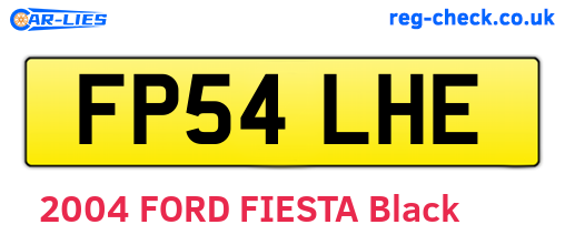 FP54LHE are the vehicle registration plates.