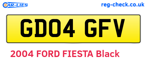 GD04GFV are the vehicle registration plates.