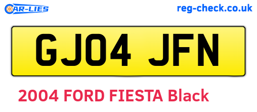 GJ04JFN are the vehicle registration plates.