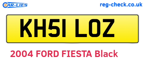 KH51LOZ are the vehicle registration plates.