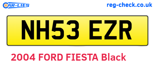 NH53EZR are the vehicle registration plates.