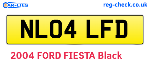 NL04LFD are the vehicle registration plates.