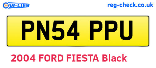 PN54PPU are the vehicle registration plates.