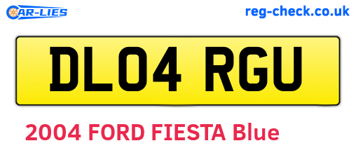 DL04RGU are the vehicle registration plates.