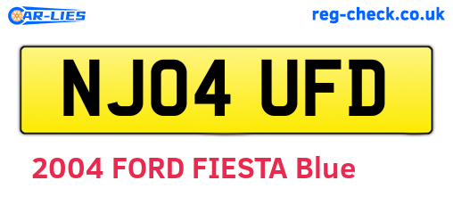 NJ04UFD are the vehicle registration plates.