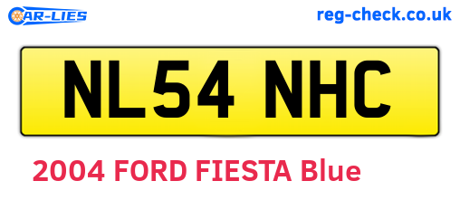 NL54NHC are the vehicle registration plates.