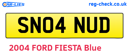SN04NUD are the vehicle registration plates.