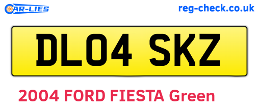 DL04SKZ are the vehicle registration plates.