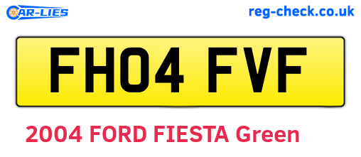 FH04FVF are the vehicle registration plates.