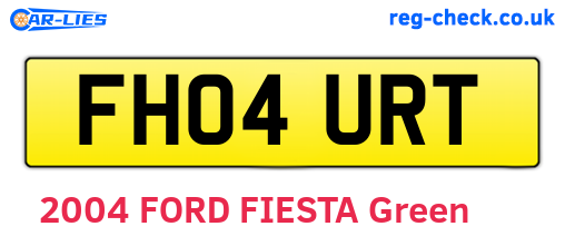 FH04URT are the vehicle registration plates.