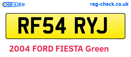 RF54RYJ are the vehicle registration plates.