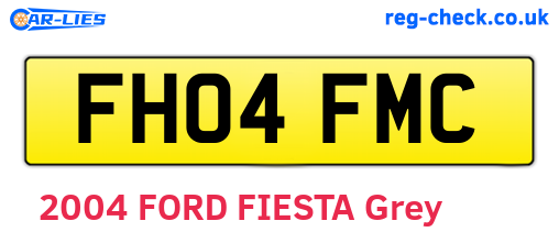 FH04FMC are the vehicle registration plates.