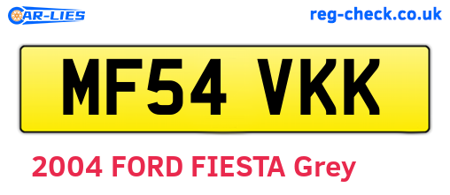 MF54VKK are the vehicle registration plates.